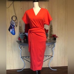 Vici Wrap Surplice Dress‎